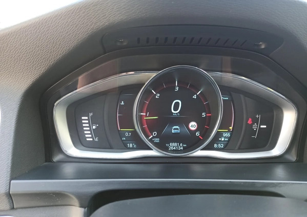 Volvo V60 cena 43500 przebieg: 264134, rok produkcji 2014 z Jaraczewo małe 106